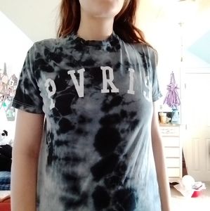 Pvris acid wash t shirt